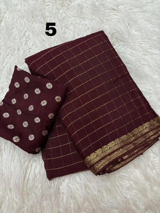 Checked Chinnon Viscose Set – Premium Quality