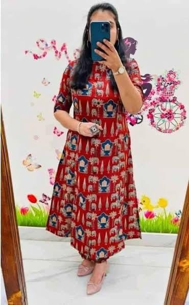 Designer Co-Ords Set in Aline Kurti & Pant With Pocket