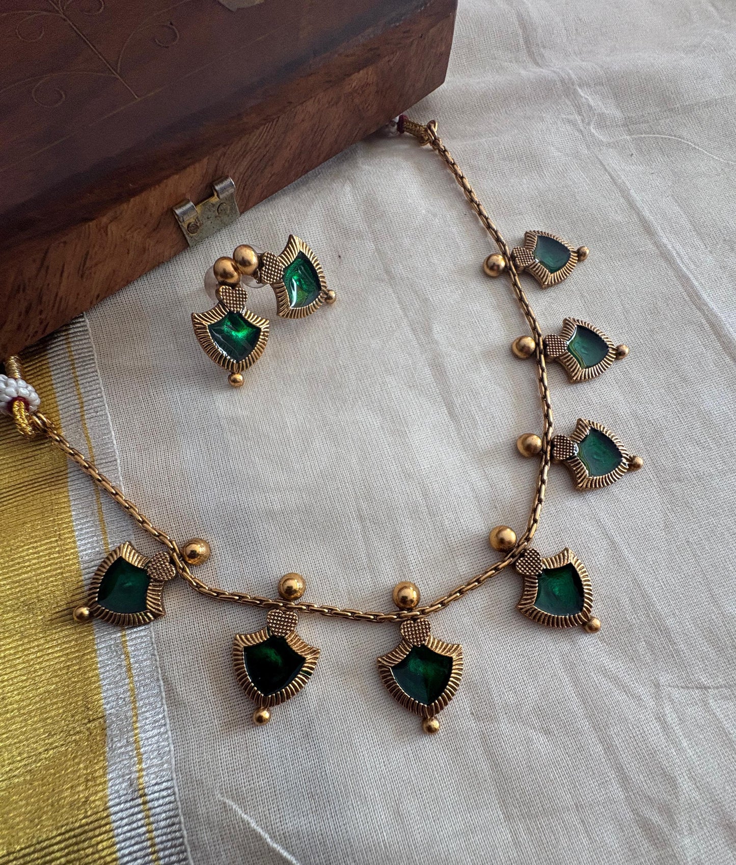 Simple Palakka Necklace โ Premium Quality