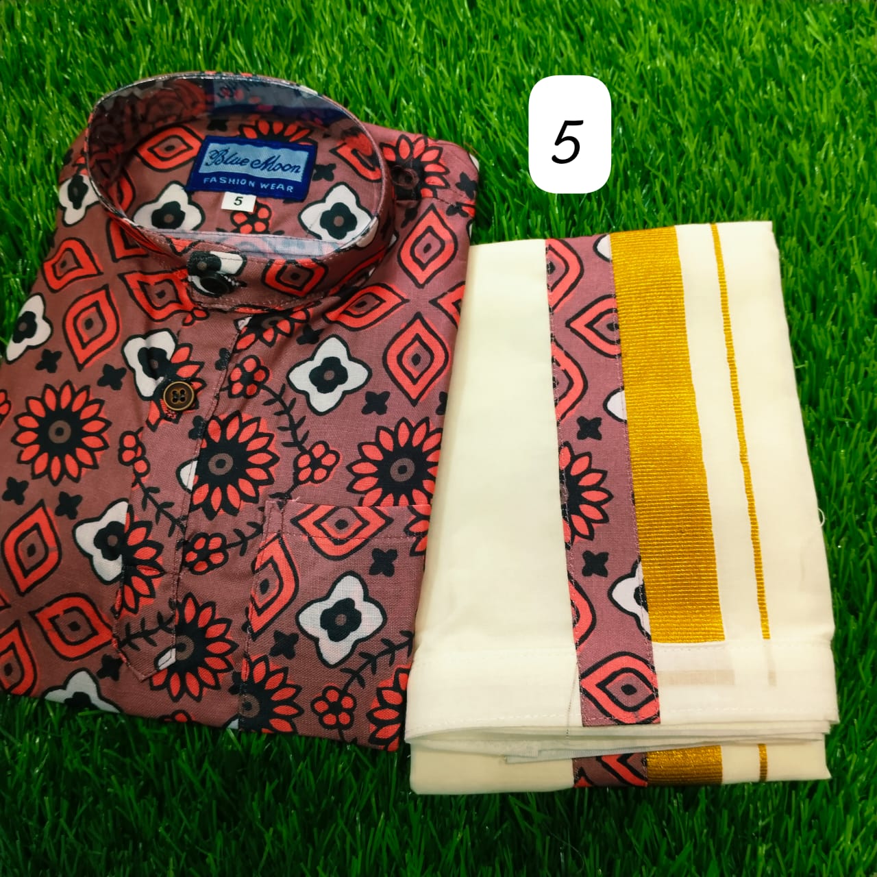 Kid's Mundu Shirt Combo | Original Premium Quality