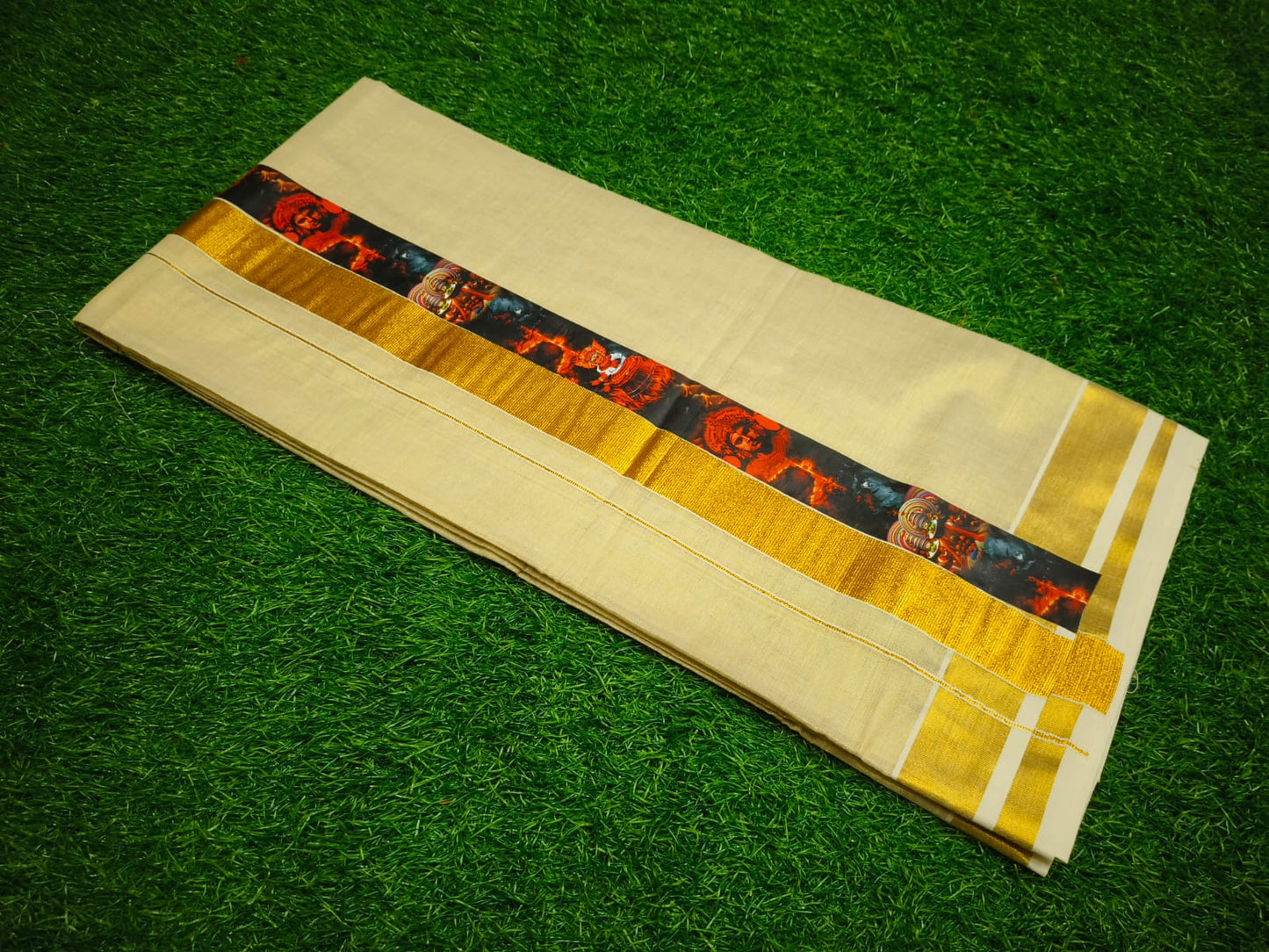 Gold Tissue Dhoti – 4 Meter | Traditional Ethnic Wear for Men