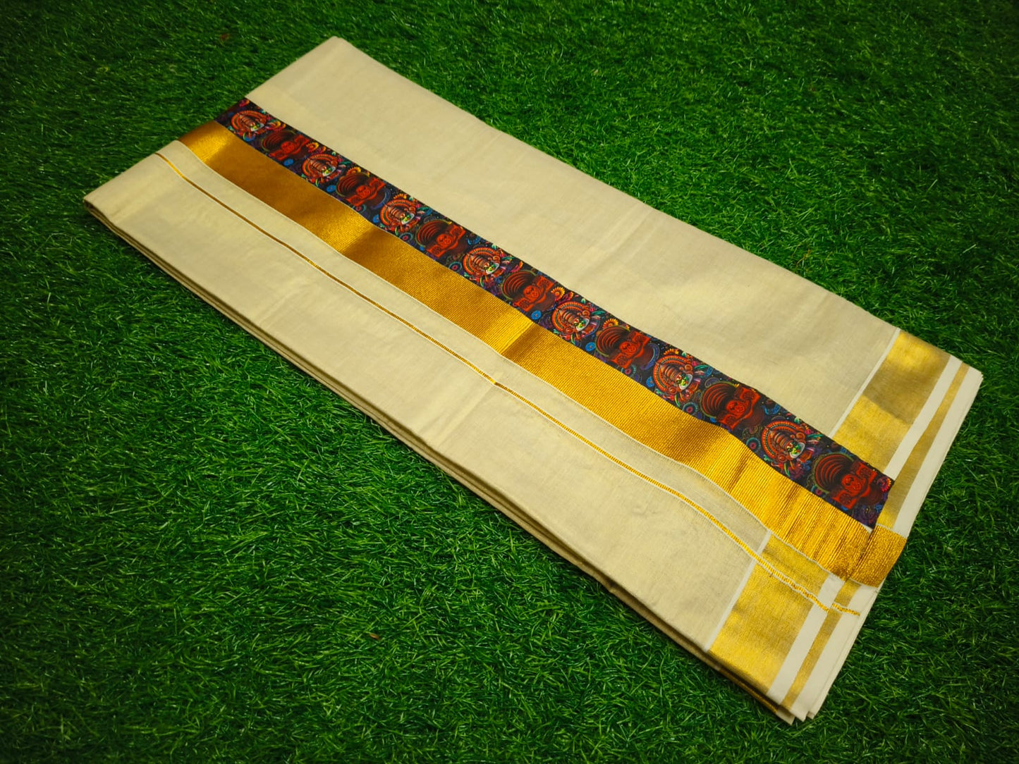 Gold Tissue Dhoti – 4 Meter | Traditional Ethnic Wear for Men