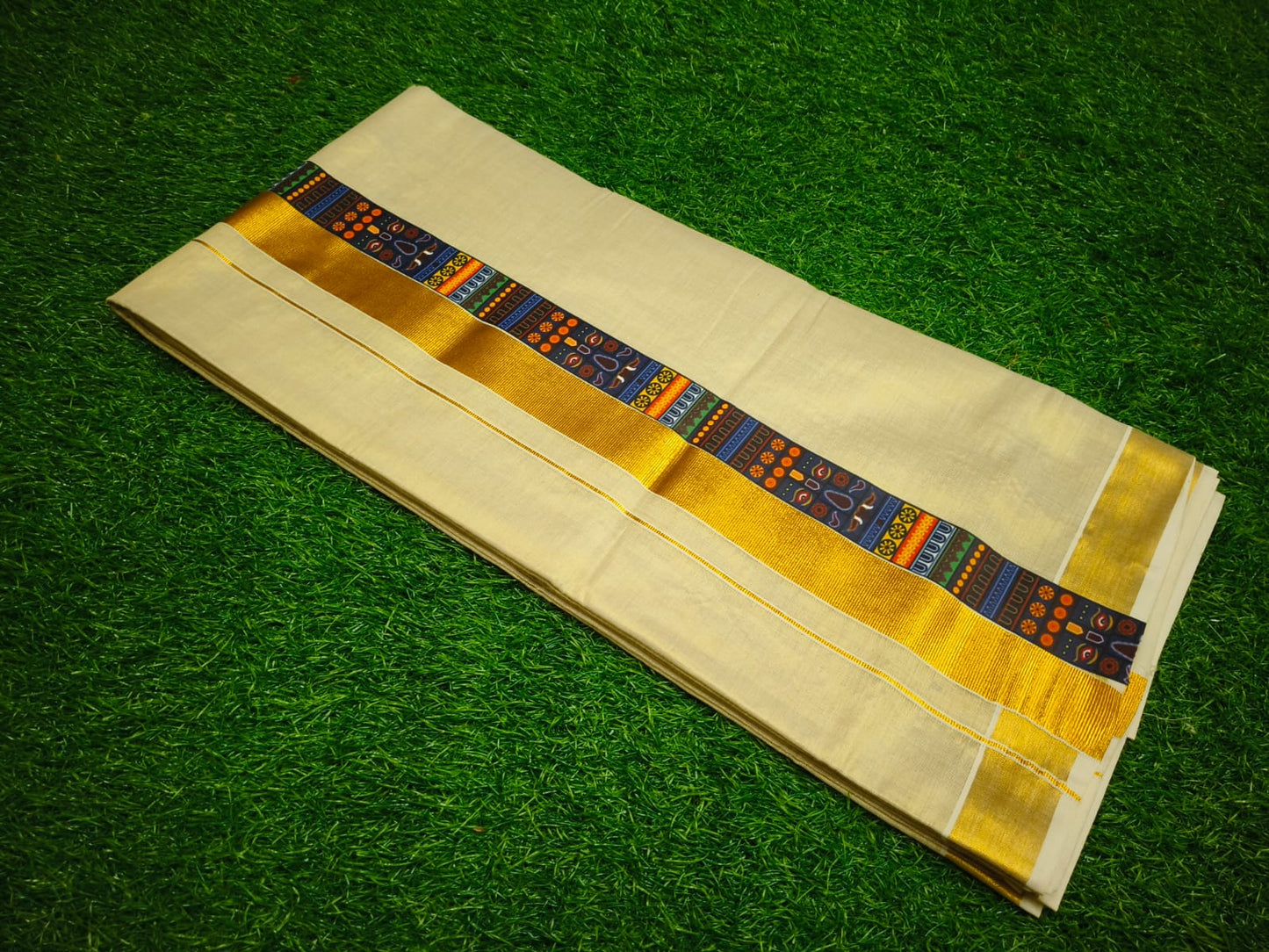 Gold Tissue Dhoti – 4 Meter | Traditional Ethnic Wear for Men