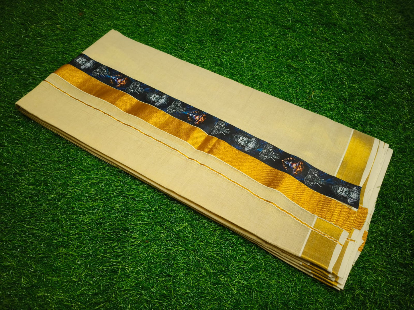 Gold Tissue Dhoti – 4 Meter | Traditional Ethnic Wear for Men