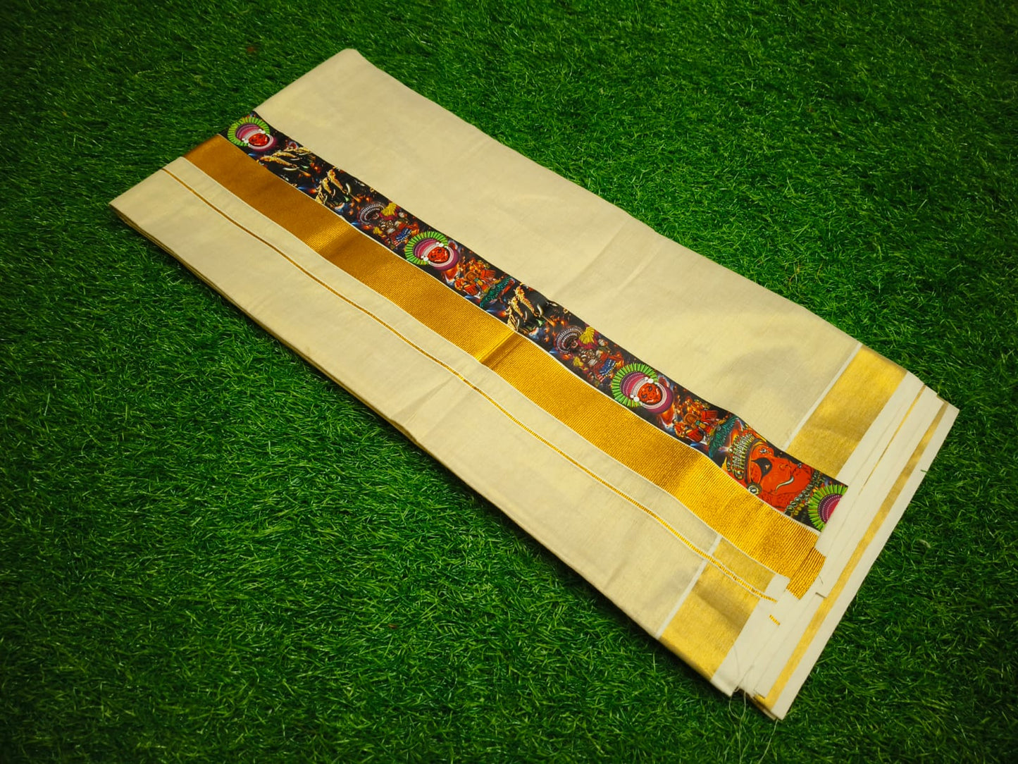 Gold Tissue Dhoti – 4 Meter | Traditional Ethnic Wear for Men