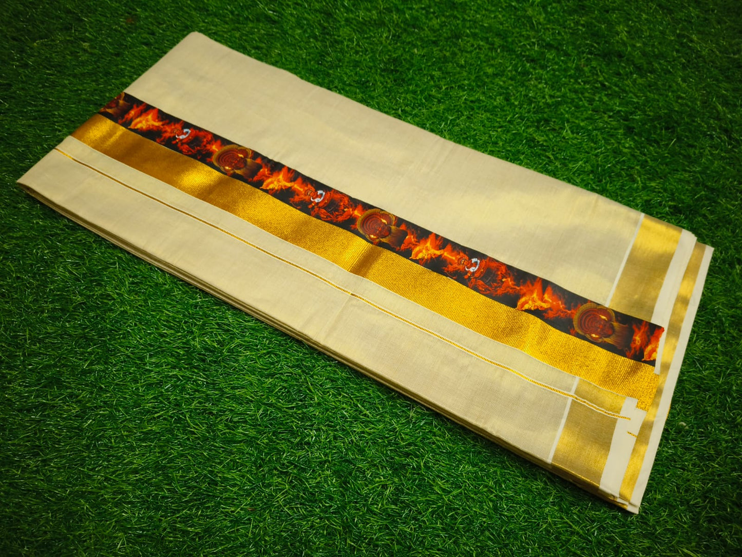 Gold Tissue Dhoti – 4 Meter | Traditional Ethnic Wear for Men