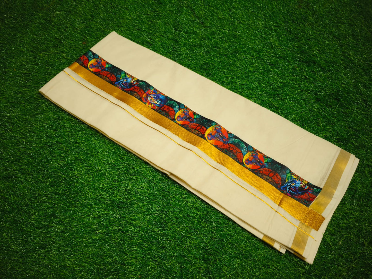 Gold Tissue Dhoti – 4 Meter | Traditional Ethnic Wear for Men