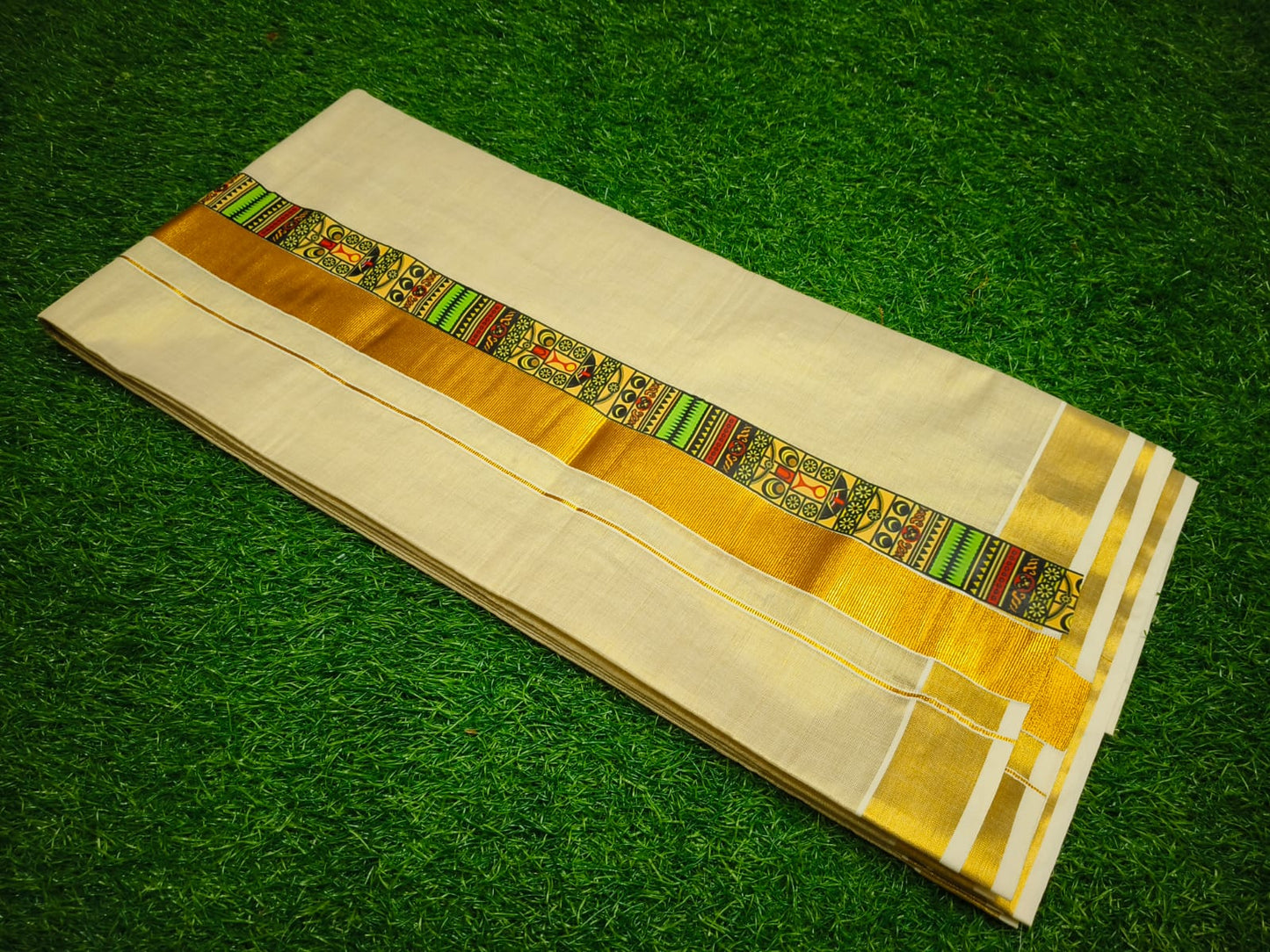 Gold Tissue Dhoti – 4 Meter | Traditional Ethnic Wear for Men
