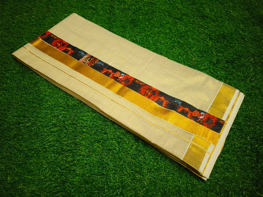 Gold Tissue Dhoti – 4 Meter | Traditional Ethnic Wear for Men