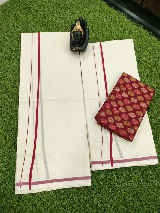 Traditional Puliyilakara Set Mundu