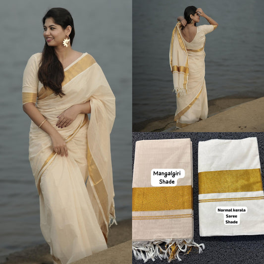 Mangalgiri Shade Cotton Saree – Premium Quality