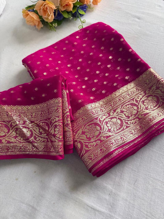 Viscose Georgette Saree with