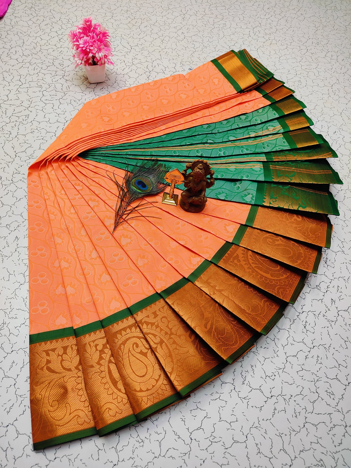 Poonthamil Silk Sarees β¨ | Elegant 3D Embossed Karizma Silk Saree