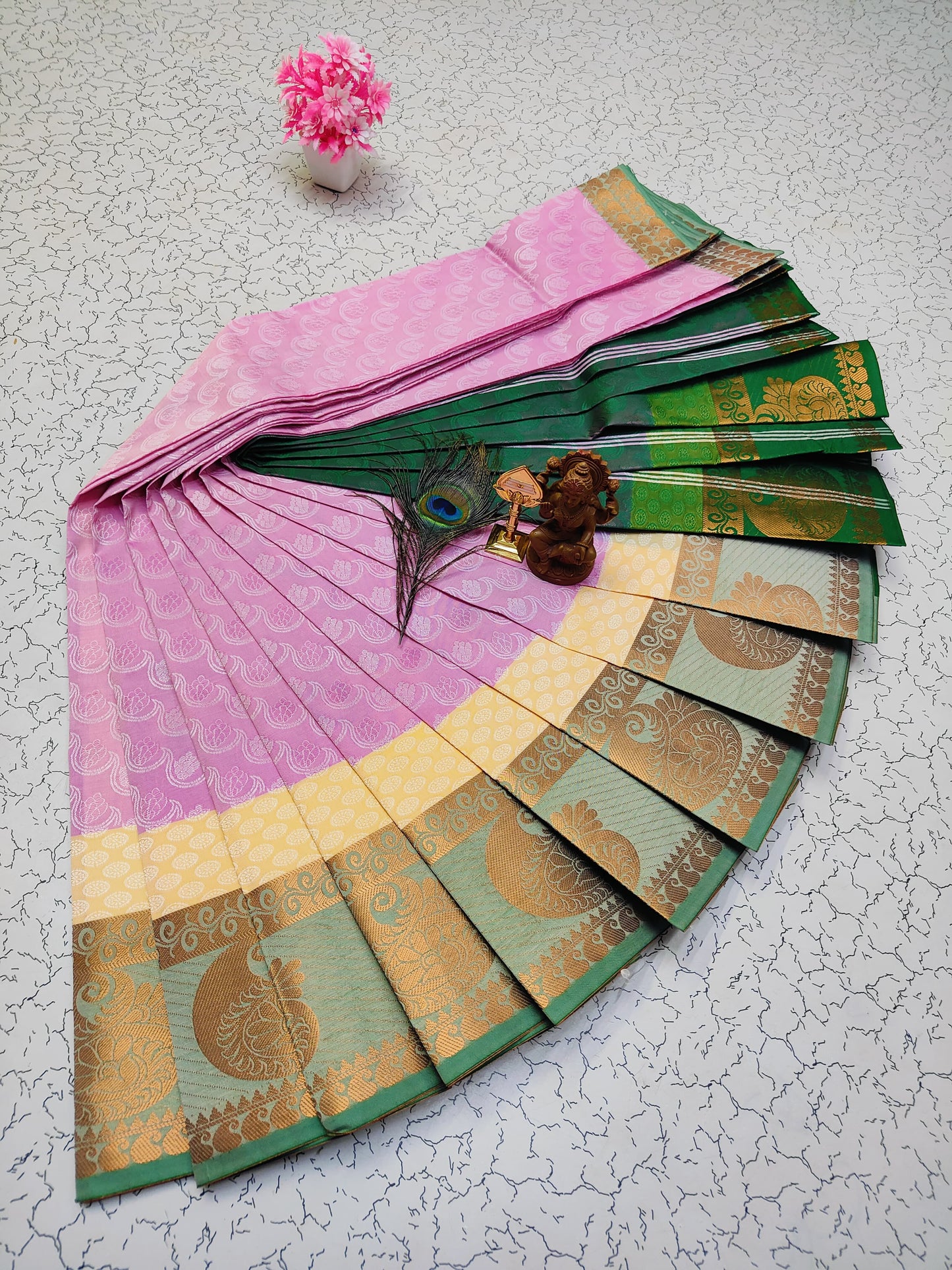 Poonthamil Silk Sarees β¨ | Elegant 3D Embossed Karizma Silk Saree