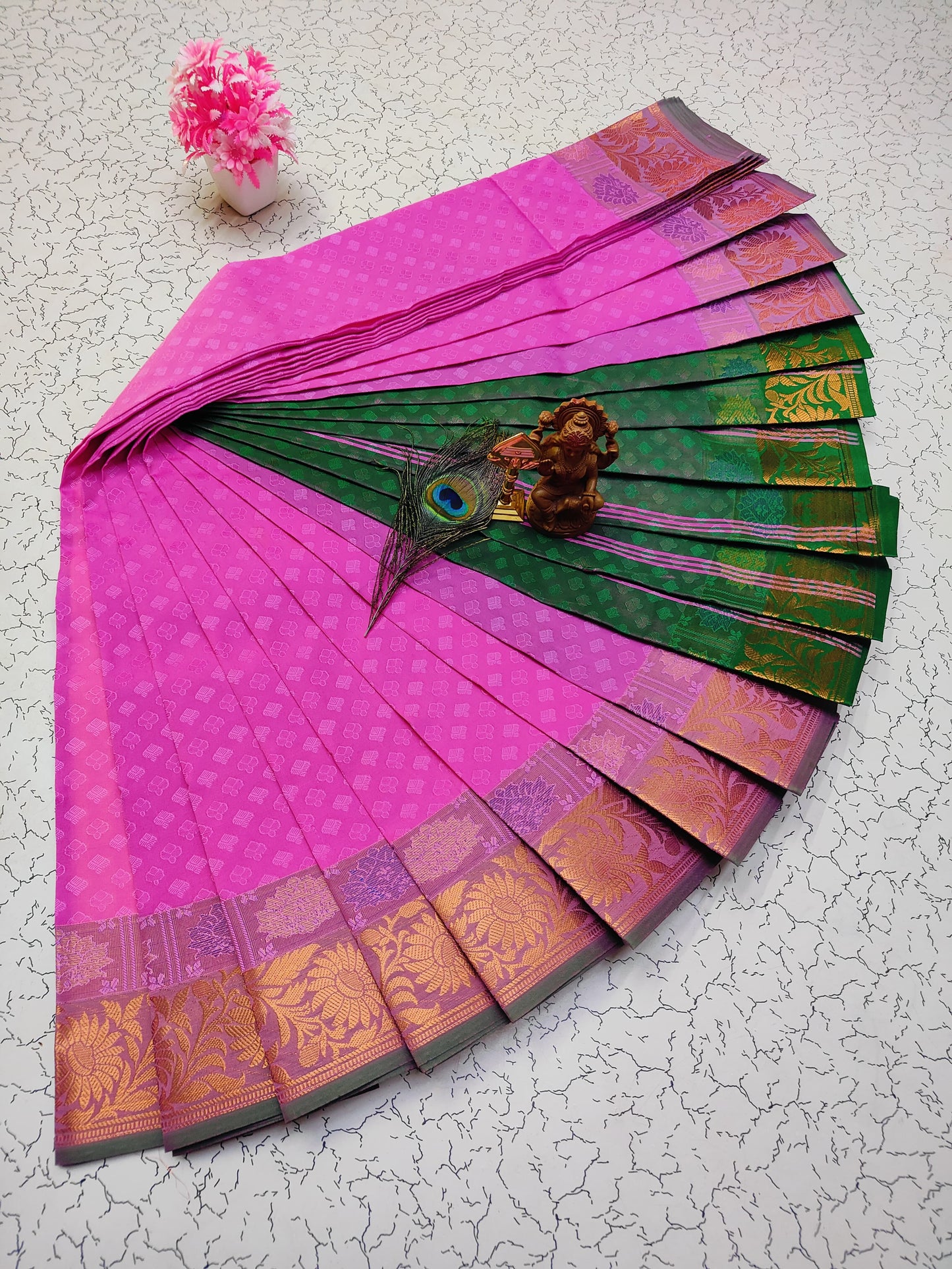 Poonthamil Silk Sarees β¨ | Elegant 3D Embossed Karizma Silk Saree