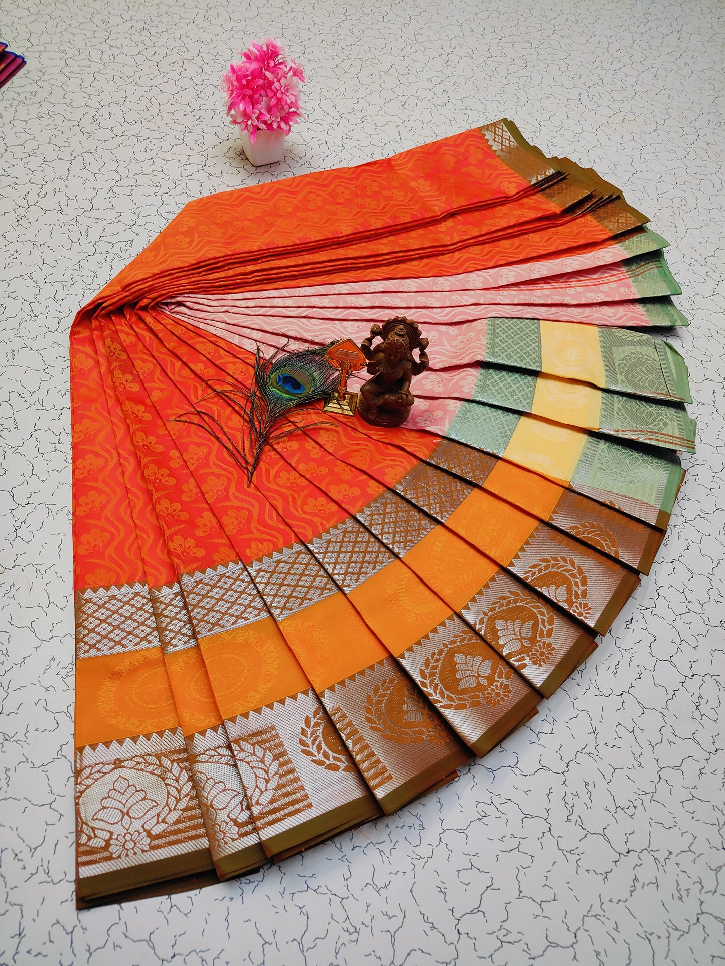 Poonthamil Silk Sarees β¨ | Elegant 3D Embossed Karizma Silk Saree