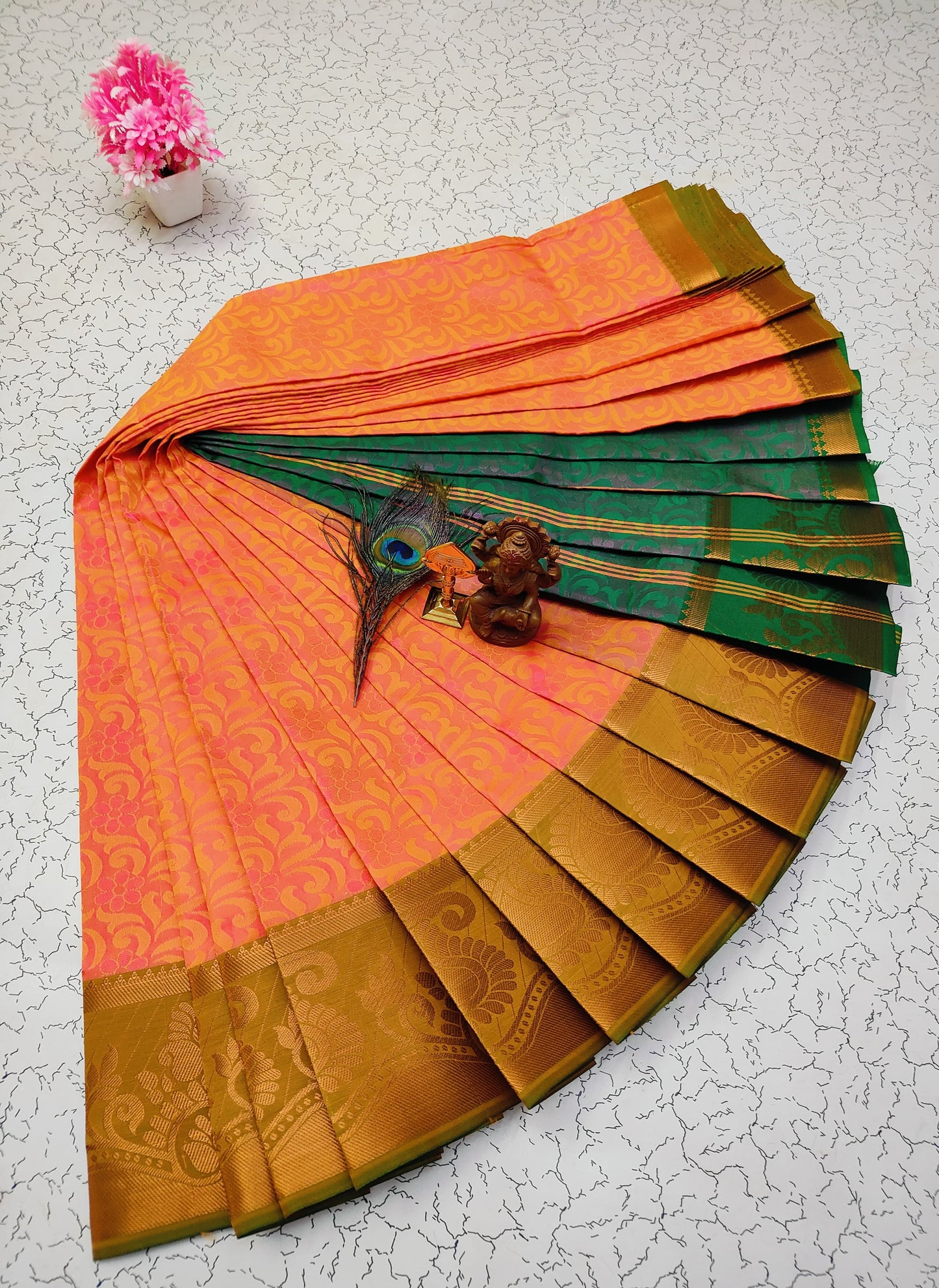 Poonthamil Silk Sarees β¨ | Elegant 3D Embossed Karizma Silk Saree