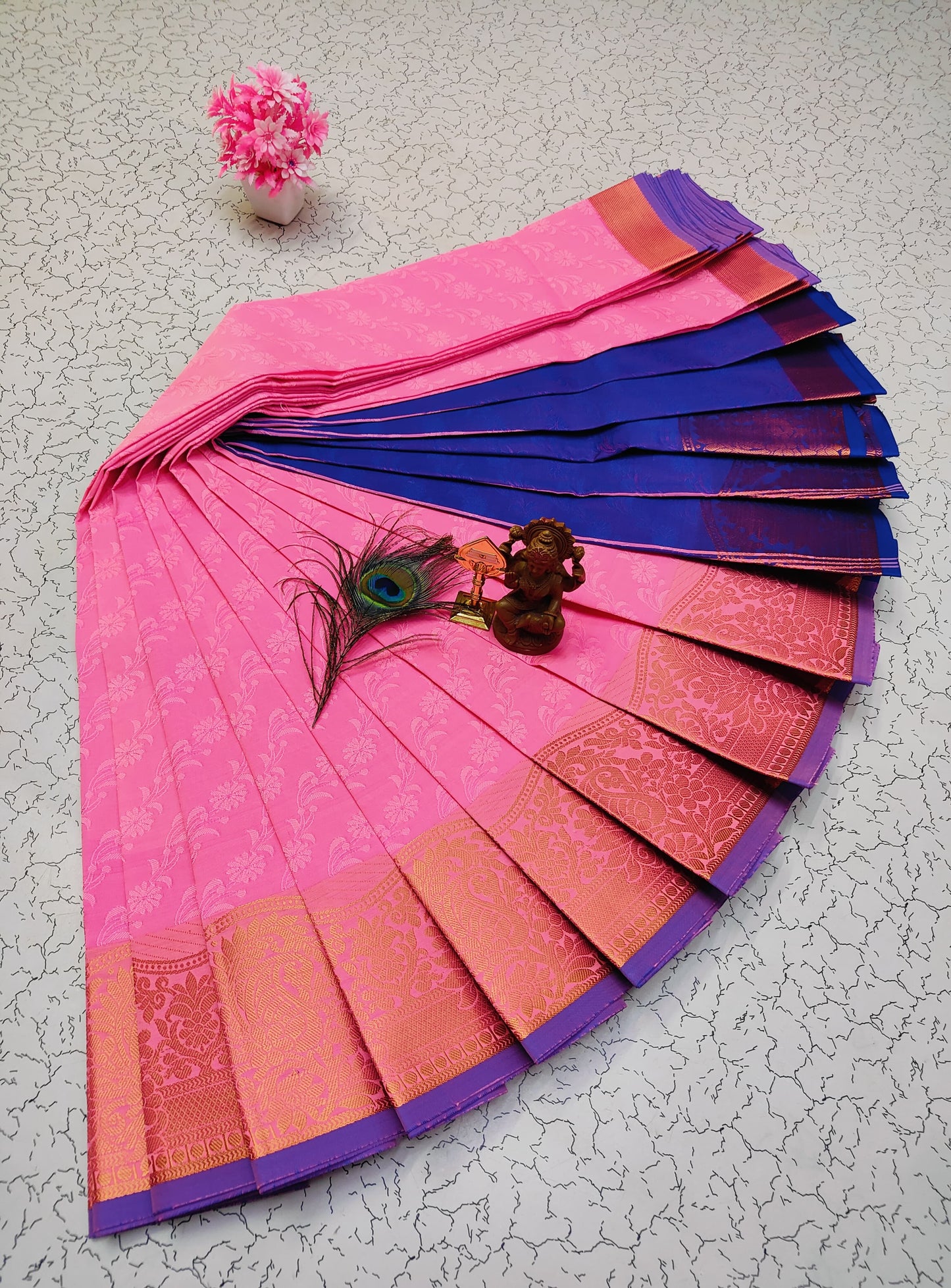 Poonthamil Silk Sarees β¨ | Elegant 3D Embossed Karizma Silk Saree