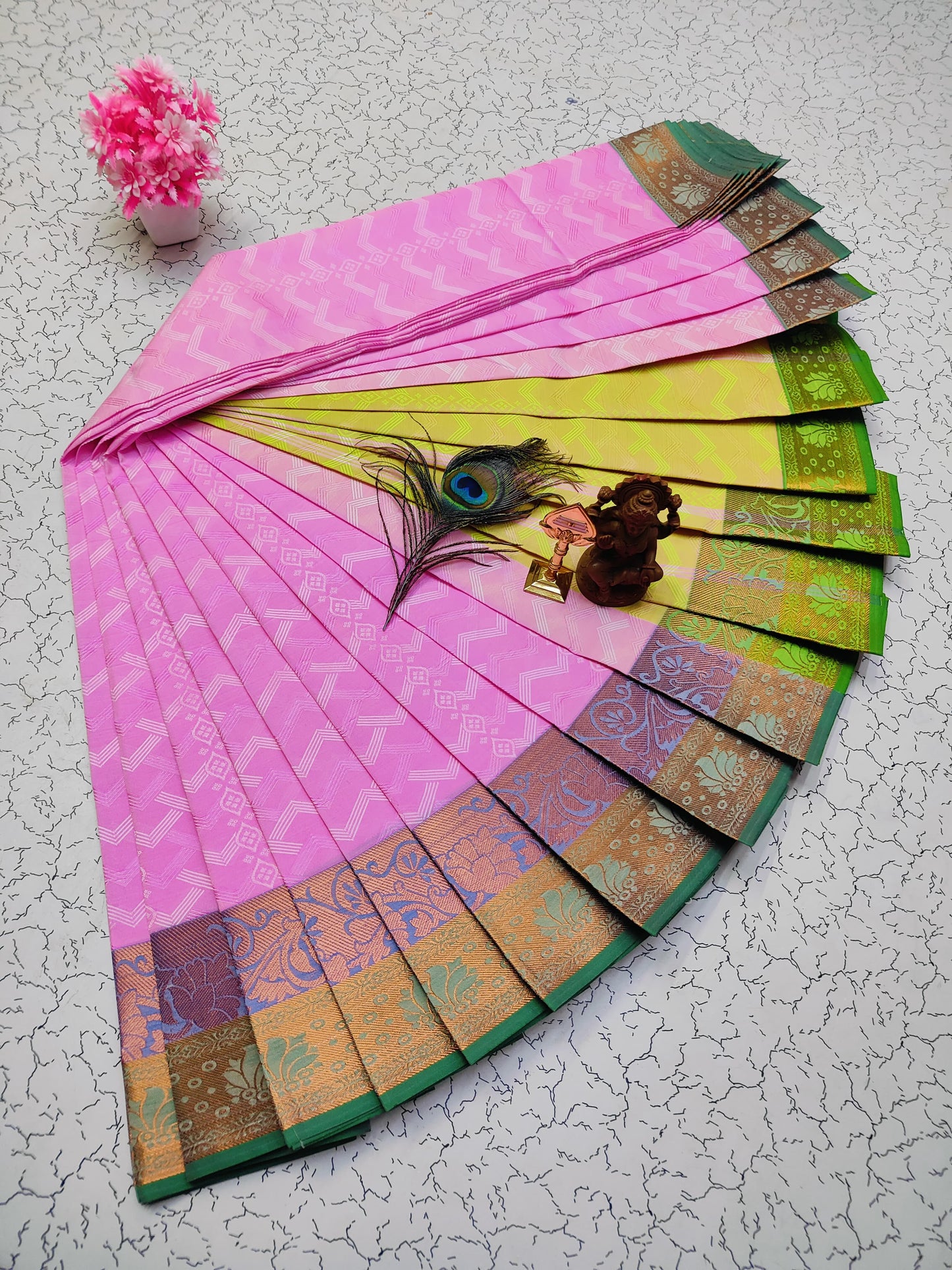 Poonthamil Silk Sarees β¨ | Elegant 3D Embossed Karizma Silk Saree