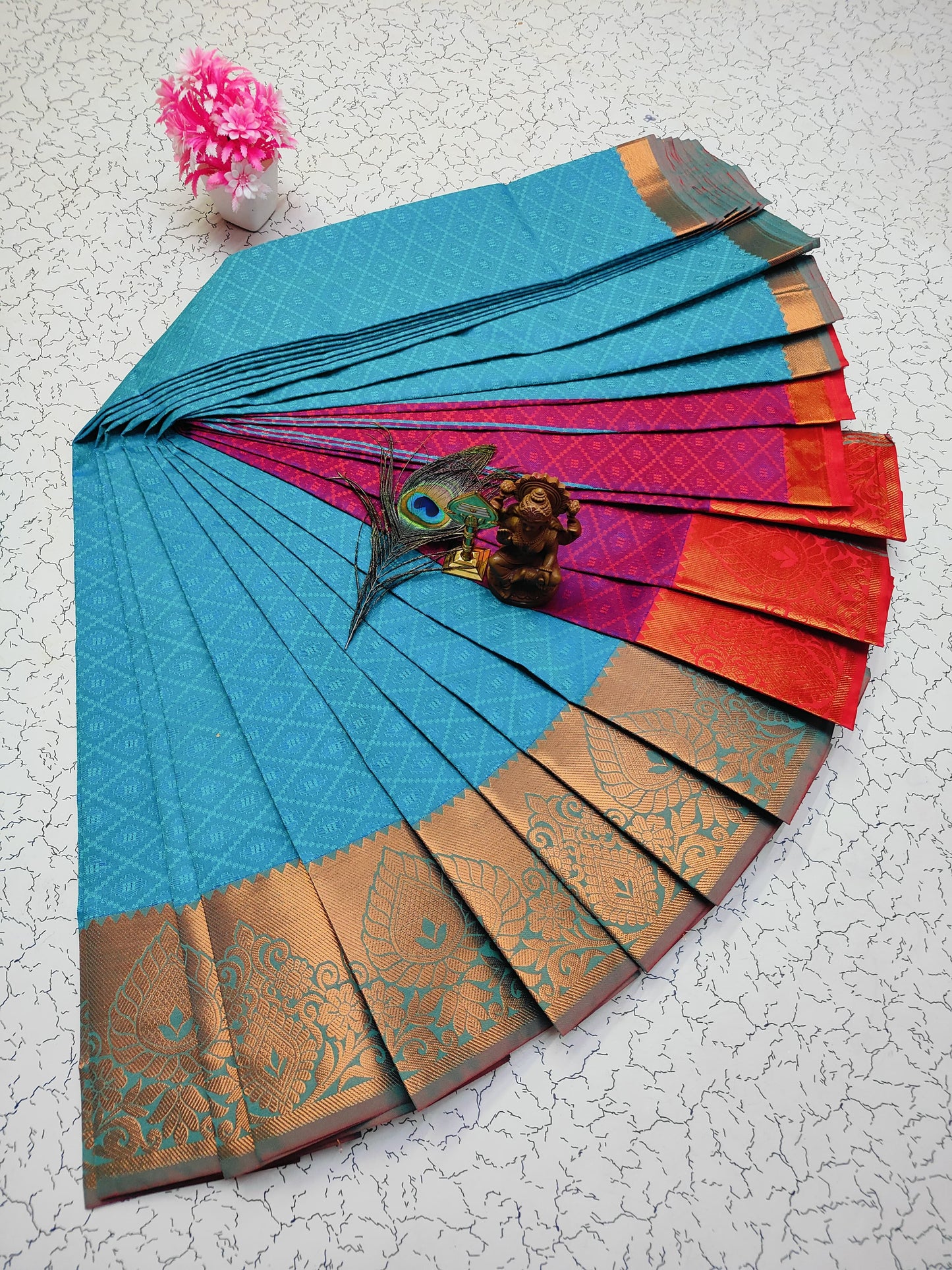 Poonthamil Silk Sarees β¨ | Elegant 3D Embossed Karizma Silk Saree