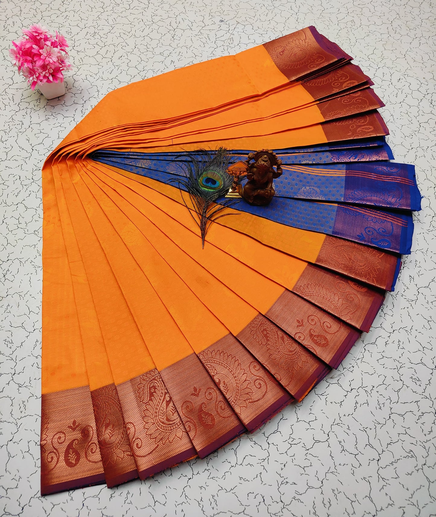 Poonthamil Silk Sarees β¨ | Elegant 3D Embossed Karizma Silk Saree