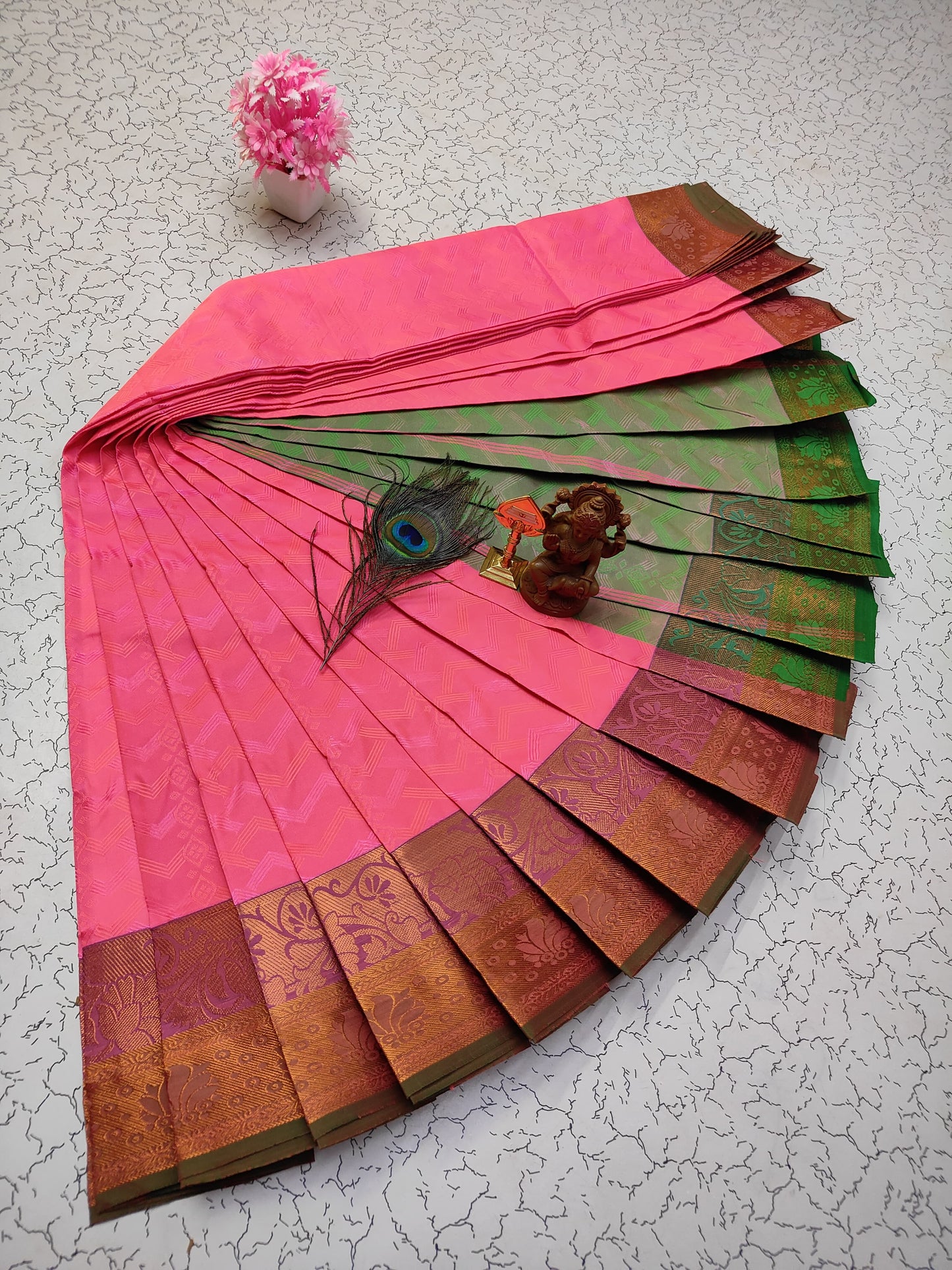 Poonthamil Silk Sarees β¨ | Elegant 3D Embossed Karizma Silk Saree