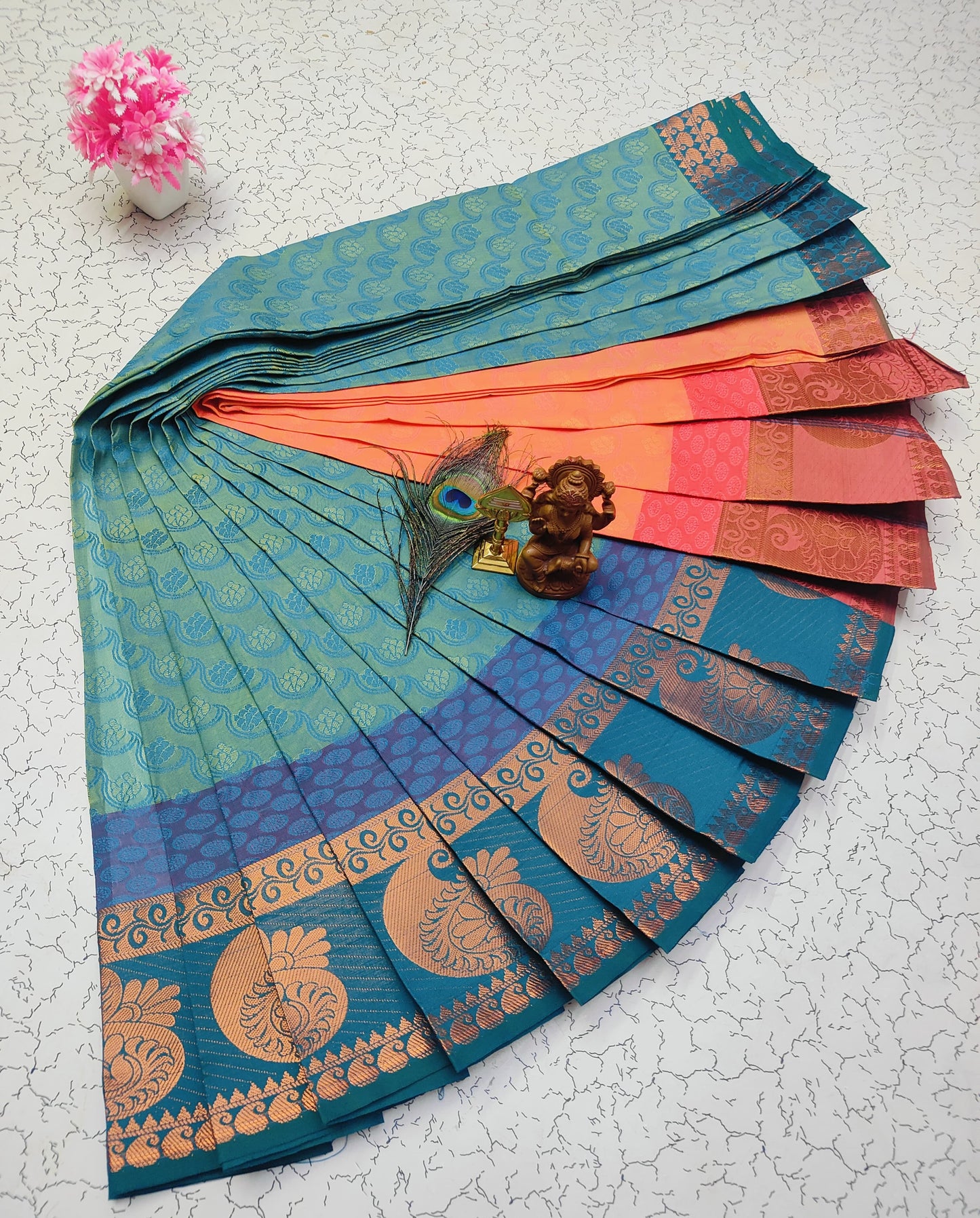 Poonthamil Silk Sarees β¨ | Elegant 3D Embossed Karizma Silk Saree