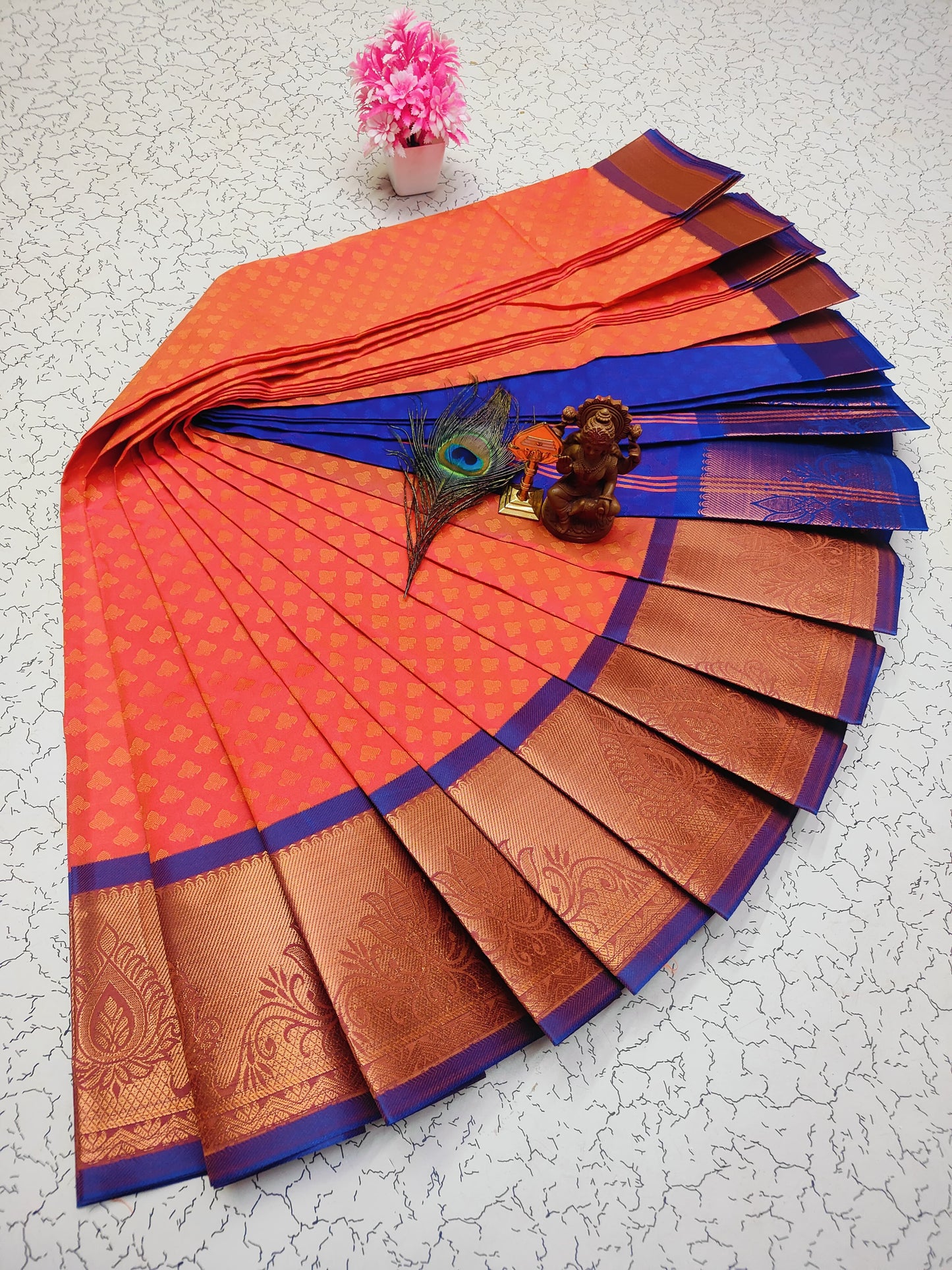 Poonthamil Silk Sarees β¨ | Elegant 3D Embossed Karizma Silk Saree