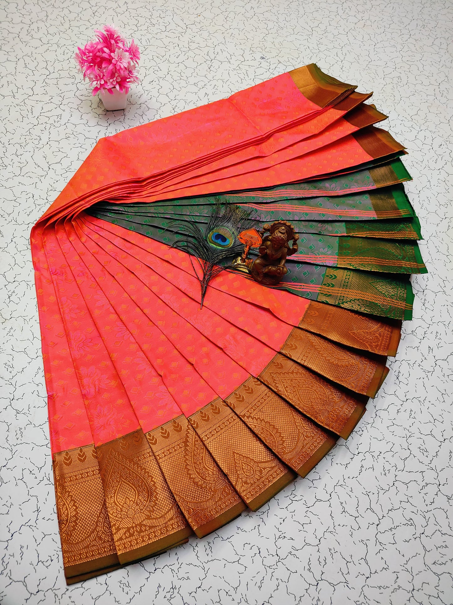 Poonthamil Silk Sarees β¨ | Elegant 3D Embossed Karizma Silk Saree