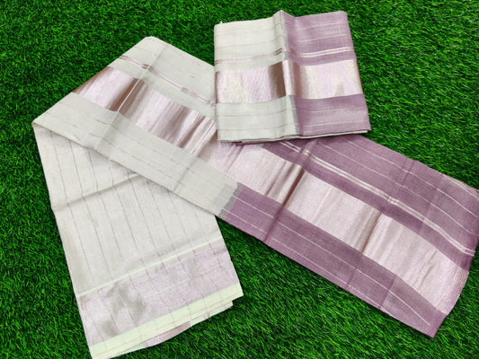 Kerala Kuthampully Set Mundu High Quality | Original Rose Copper Die & Die
