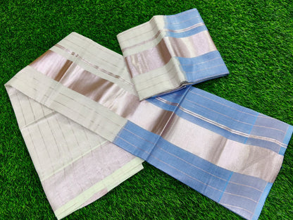 Kerala Kuthampully Set Mundu High Quality | Original Rose Copper Die & Die