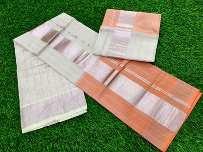 Kerala Kuthampully Set Mundu High Quality | Original Rose Copper Die & Die