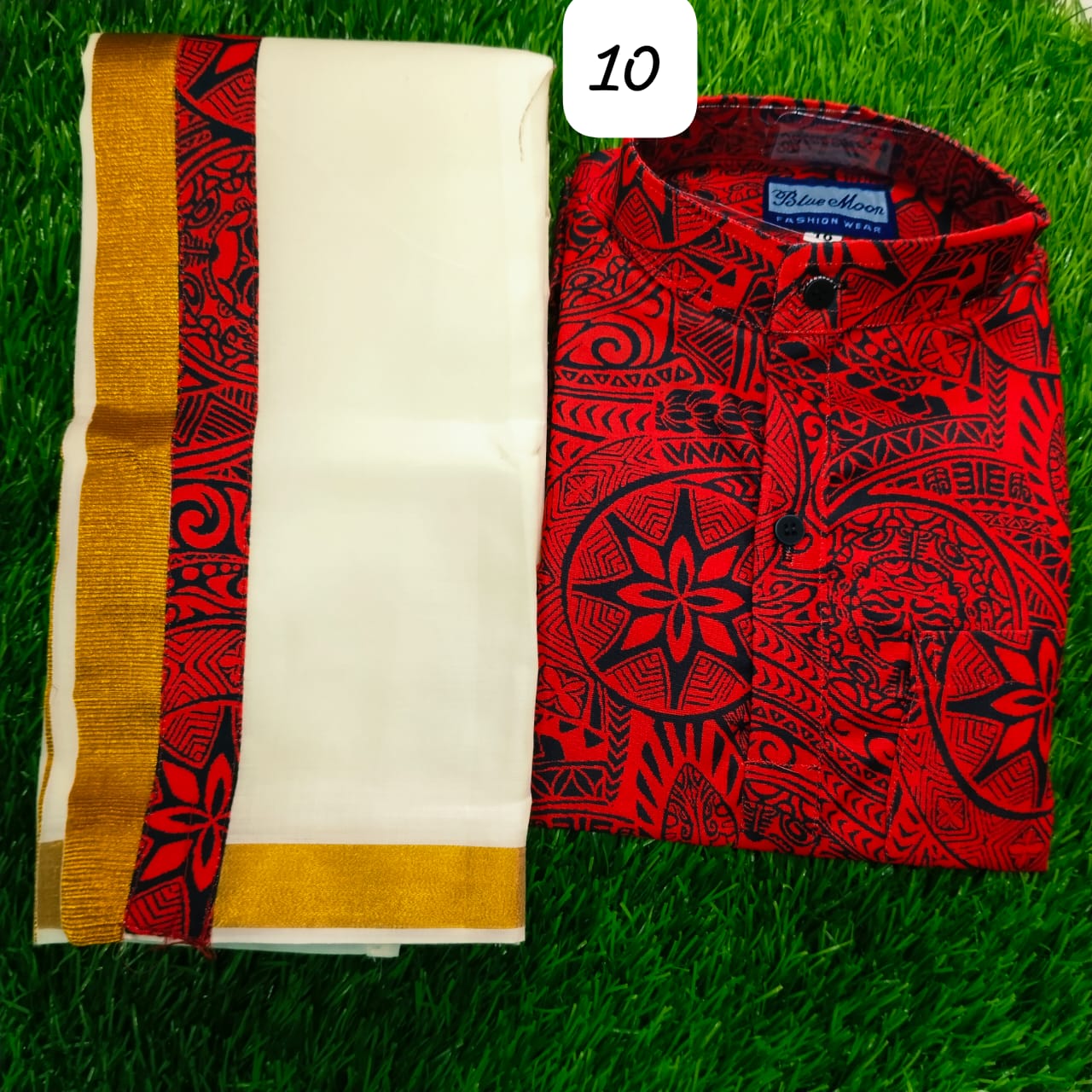 Kid's Mundu Shirt Combo |  Original Premium Quality