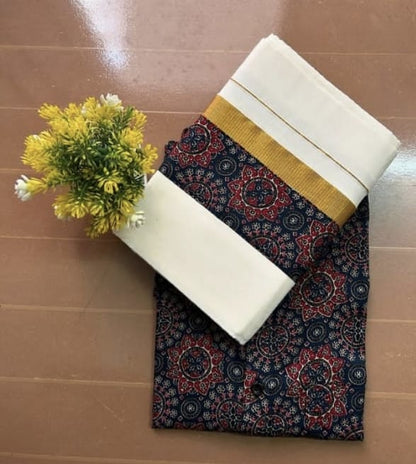 Cotton Linen Festival Shirts &amp; Traditional Mundu | Premium Quality