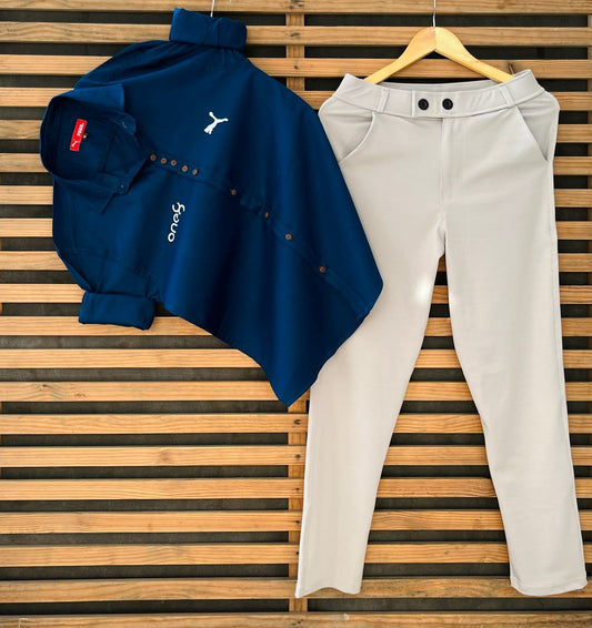 Premium Cotton Shirt + Lycra Pant Combo | Premium Quality
