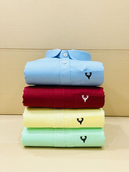 Allen Solly Premium Cotton Embroidered Shirt | Premium Quality | Single & Combo