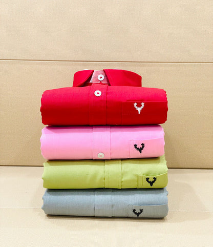 Allen Solly Premium Cotton Embroidered Shirt | Premium Quality | Single & Combo