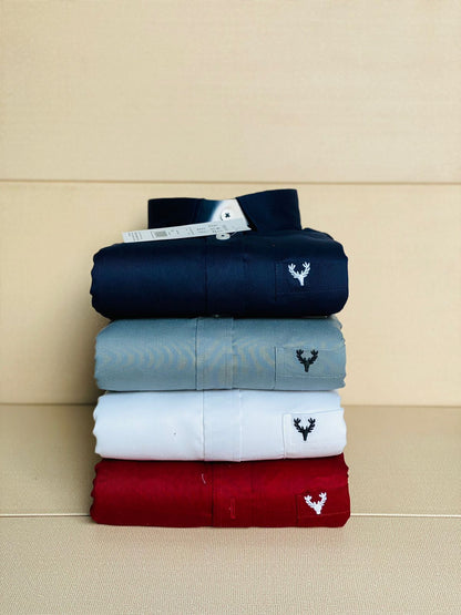 Allen Solly Premium Cotton Embroidered Shirt | Premium Quality | Single & Combo