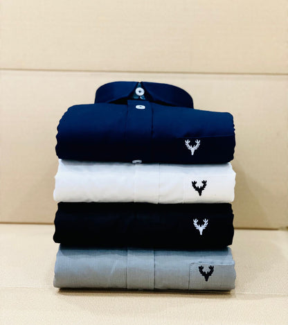 Allen Solly Premium Cotton Embroidered Shirt | Premium Quality | Single & Combo