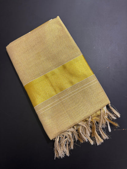 Golden Bridal Tissue Ready to Wear & Normal Saree