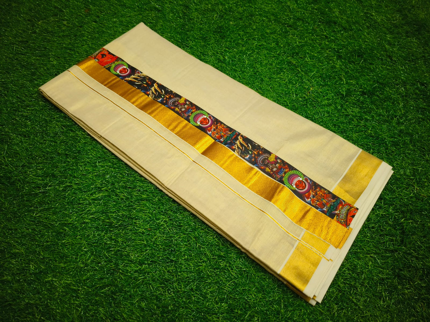 Gold Tissue Dhoti – 4 Meter | Traditional Ethnic Wear for Men