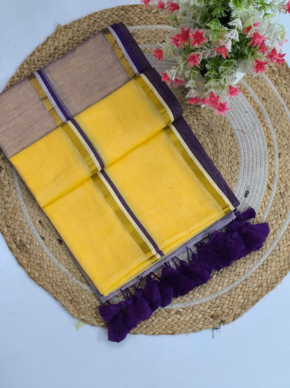 Premium Mul Cotton Saree – 120 Count | Pure Cotton Fabric | Premium Quality