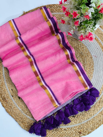 Premium Mul Cotton Saree – 120 Count | Pure Cotton Fabric | Premium Quality