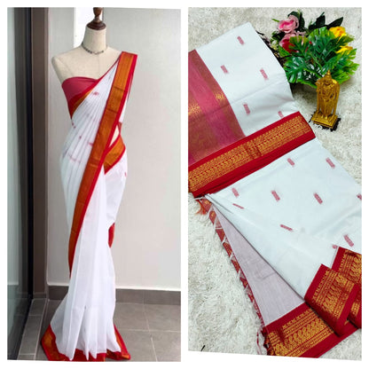 Premium Kalyani Cotton Saree / Lata Gadwal Paithani