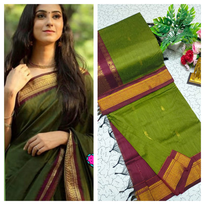 Premium Kalyani Cotton Saree / Lata Gadwal Paithani