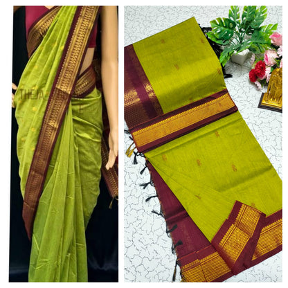 Premium Kalyani Cotton Saree / Lata Gadwal Paithani