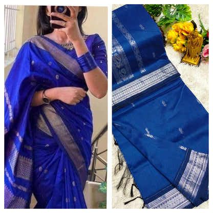 Premium Kalyani Cotton Saree / Lata Gadwal Paithani