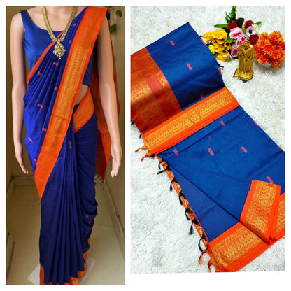 Premium Kalyani Cotton Saree / Lata Gadwal Paithani