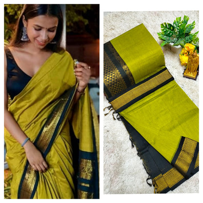 Premium Kalyani Cotton Saree / Lata Gadwal Paithani