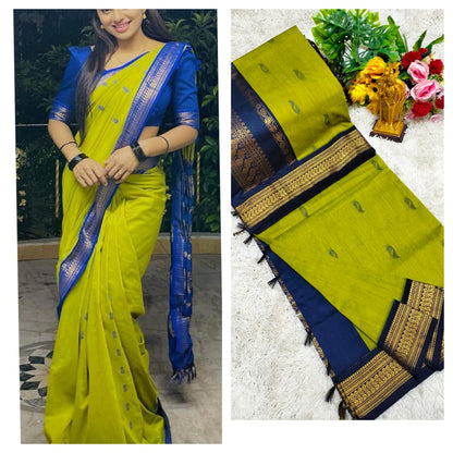 Premium Kalyani Cotton Saree / Lata Gadwal Paithani